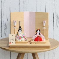 雛人形 木目込み マール 親王飾り ティピシリーズ 横幅30cm