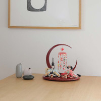 雛人形 親王飾り 柳親王つるし飾り付き 横幅35cm