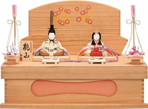 木目込み人形「桃の語らい」 ハンドメイド 木目込み人形 桃の語らいの雛人形 小さい 雛人形 かわいい