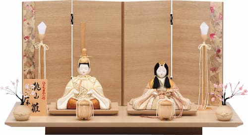 一秀 親王飾 (桃山雛17号・印傳) 木目込み