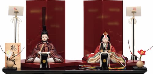 一秀 親王飾 (桃山雛17号) 木目込み
