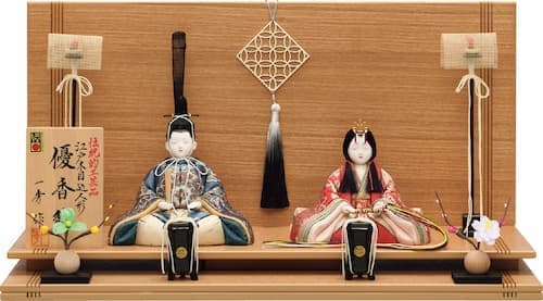 一秀 伝統的光景産業品 親王飾 (優香雛17号) 木目込み