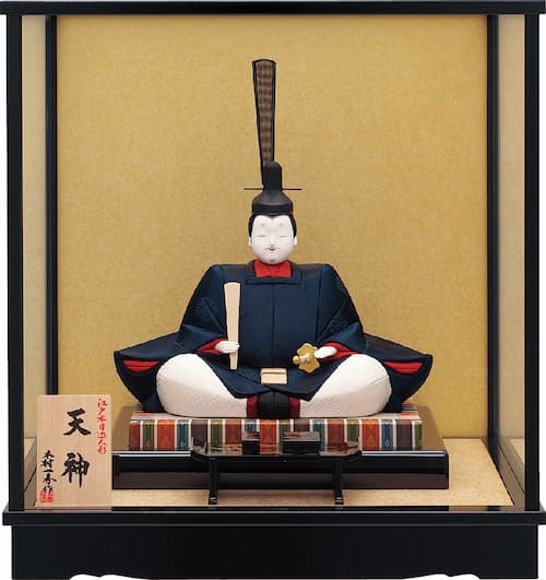一秀 浮世人形 (天神 大・ケース入) 木目込み