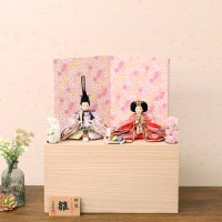 雛人形 収納飾り 小芥子親王 桐収納 ひひな ティピシリーズ 横幅37cm