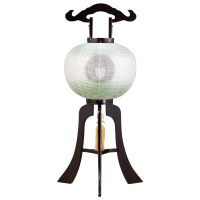 盆提灯 黒檀調 白露芝 絹二重 11号H 36x86cm 極厚18mm 7営業日以内に発送 1/15より順次発送