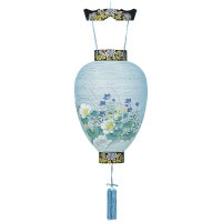 盆提灯 本別上 黒蒔絵 V紙張 29x80cm 7営業日以内に発送 1/15より順次発送