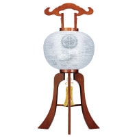 盆提灯 けやき調 白峰 絹二重 12号W 36x92cm 極厚18mm ワンタッチ仕様 7営業日以内に発送 1/15より順次発送