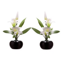 盆提灯 ルミナス灯 2号 リリィ 41cm 7営業日以内に発送 1/15より順次発送