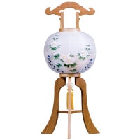 盆提灯 ナチュラル 仙華 絹二重 10号H 33x82cm 極厚18mm 7営業日以内に発送 1/15より順次発送