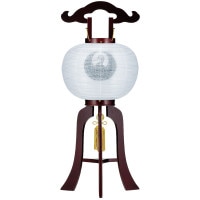 盆提灯 紫檀調 白二重 9号H 27x69cm 7営業日以内に発送 1/15より順次発送