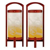 盆提灯 さつき 2号 対入 34cm 7営業日以内に発送 1/15より順次発送