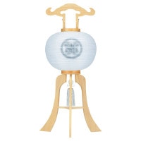 盆提灯 白木 白二重 12号H 36x90cm 7営業日以内に発送 1/15より順次発送