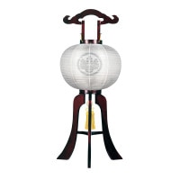 盆提灯 家紋用行灯 福印 12号 楽々行灯 12号 桜調 40W 絹 紋二重 撫子ボカシ 天然木 極太 ●7営業日で発送／家紋・名入の場合+10日間 1/15より順次発送