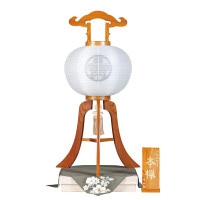盆提灯 家紋用本銘木行灯 本銘木 欅 13号 40W 絹二重 無地 欅 特製桐箱 特製袱紗付 ●7営業日で発送／家紋・名入の場合+10日間 1/15より順次発送