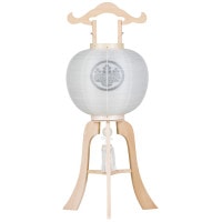 盆提灯 神燈向け ひのき白木 亀印 40W 絹二重 無地 天然木 ●7営業日で発送／家紋・名入の場合+10日間 1/15より順次発送