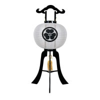 盆提灯 家紋用行灯 福印 12号 本塗 25W 絹張 無地 天然木 ●7営業日で発送／家紋・名入の場合+10日間 1/15より順次発送