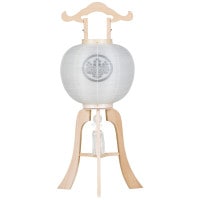 盆提灯 神燈向け ひのき白木 福印 40W 絹二重 無地 天然木 ●7営業日で発送／家紋・名入の場合+10日間 1/15より順次発送