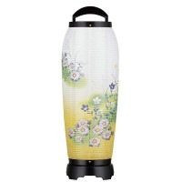 盆提灯 置き提灯 回転行灯 あかつき 2号 25W 紙張 レース 菊桔梗 プラスチック 完成筒 透明 水玉 ●7営業日で発送／家紋・名入の場合+10日間 1/15より順次発送