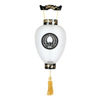 盆提灯 コードレス 家紋用提灯 家紋用御所提灯 つた高盛蒔絵 御所 LED 絹張 無地 天然木 桐箱付 ●7営業日で発送／家紋・名入の場合+10日間 1/15より順次発送