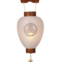 盆提灯 家紋用御所提灯 二重無地 銘木 ケヤキ LED 絹二重 無地 ケヤキ突板材 ●7営業日で発送／家紋・名入の場合+10日間 1/15より順次発送