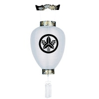 盆提灯 家紋用御所提灯 天上 蒔絵 LED 絹張 無地 天然木 ●7営業日で発送／家紋・名入の場合+10日間 1/15より順次発送