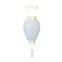 盆提灯 吊り提灯 御所提灯 白紋天 八寸御所 紋天 紙張 天然木 ●7営業日で発送 1/15より順次発送