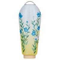 盆提灯 置き提灯 ミニサイズ 小珠 桔梗 紙張 プラスチック ●7営業日で発送／家紋・名入の場合+10日間 1/15より順次発送