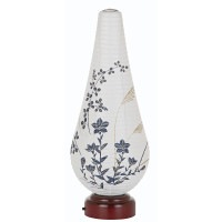 盆提灯 置き提灯 ミニサイズ 結花 3号 桔梗に萩 LED 紙張 天然木 ●7営業日で発送／家紋・名入の場合+10日間 1/15より順次発送