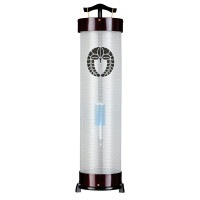 盆提灯 家紋用行灯 立花 8号 桜調 25W 絹張 無地 木製 完成筒 青 水玉 ●7営業日で発送／家紋・名入の場合+10日間 1/15より順次発送