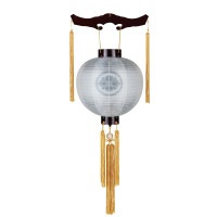 盆提灯 家紋用御殿丸 桜 特三丸 40W 絹 紋二重 撫子ボカシ 桜突板材 ●7営業日で発送／家紋・名入の場合+10日間 1/15より順次発送