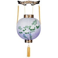 盆提灯 吊り提灯 御殿丸 華 別一丸 紙張 芙蓉 プラスチック ●7営業日で発送／家紋・名入の場合+10日間 1/15より順次発送
