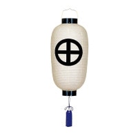 盆提灯 家紋用門提灯 門提灯 尺六長 40W 紙張 無地 合板材 ●7営業日で発送／家紋・名入の場合+10日間 1/15より順次発送