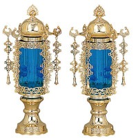 盆提灯 霊前灯 7号 バブル灯 ブルー 対入 10W プラスチック ヨーラク付 10営業日以内に発送 1/15より順次発送