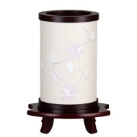 盆提灯 霊前灯 まどか 木蓮 1個入 40W 木製 完成筒 その他 ●7営業日で発送／家紋・名入の場合+10日間 1/15より順次発送