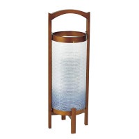 盆提灯 置き提灯 回転 みやび 13号 1個入 40W 紙張 天然木 完成筒 その他 ●7営業日で発送／家紋・名入の場合+10日間 1/15より順次発送