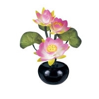 盆提灯 霊前灯 ルミナス 蓮華 ルミナス灯 1号 1個入 LED1.5W 光ファイバー ACアダプター付 ●7営業日で発送／家紋・名入の場合+10日間 1/15より順次発送