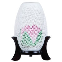 盆提灯 霊前灯 糸車 蓮華 1個入 LED プラスチック ●7営業日で発送／家紋・名入の場合+10日間 1/15より順次発送