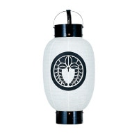 盆提灯 祭礼提灯 弓張 中長 箱入 紙張 無地 ●7営業日で発送／家紋・名入の場合+10日間 1/15より順次発送