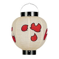 盆提灯 装飾提灯 こんばん丸 棒付 ●7営業日で発送／家紋・名入の場合+10日間 1/15より順次発送