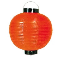 盆提灯 装飾提灯 尺六丸 ビニール ビニール提灯 赤 ●7営業日で発送／家紋・名入の場合+10日間 1/15より順次発送