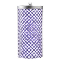 盆提灯 回転筒 完成型 中 紫 小玉柄 ●7営業日で発送／家紋・名入の場合+10日間 1/15より順次発送