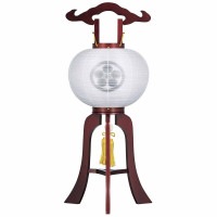 盆提灯 置き提灯 銘木工芸行灯 姫あんどん 桜調 10W 絹張 撫子 天然木 ●7営業日で発送／家紋・名入の場合+10日間 1/15より順次発送