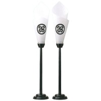 盆提灯 法明灯3号紋入 40Wクリア盆提灯 7営業日以内に発送　