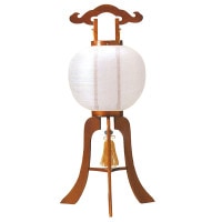 盆提灯 家紋入提灯 11号けやき 25W白 7営業日以内に発送　