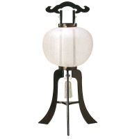 盆提灯 家紋入提灯 10号黒檀 25W白 7営業日以内に発送　