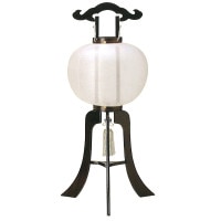 盆提灯 家紋入提灯 11号黒檀 25W白 7営業日以内に発送　