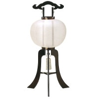 盆提灯 家紋入提灯 12号黒檀 25W白 7営業日以内に発送　