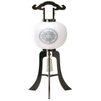 盆提灯 家紋入提灯 10号黒檀 25W白 7営業日以内に発送　