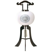 盆提灯 家紋入提灯 12号黒檀 25W白 7営業日以内に発送　