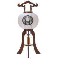 盆提灯 家紋入提灯 特10号総花梨 25W白 7営業日以内に発送　